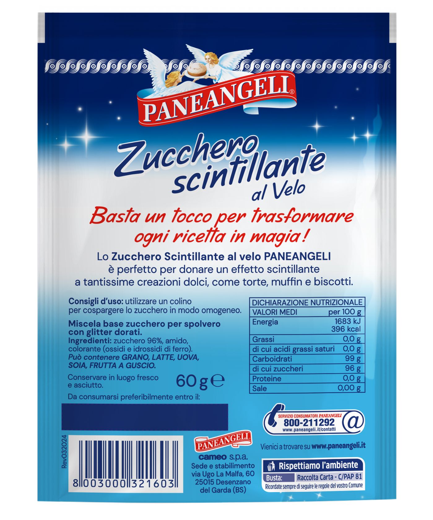 Zucchero scintillante al Velo