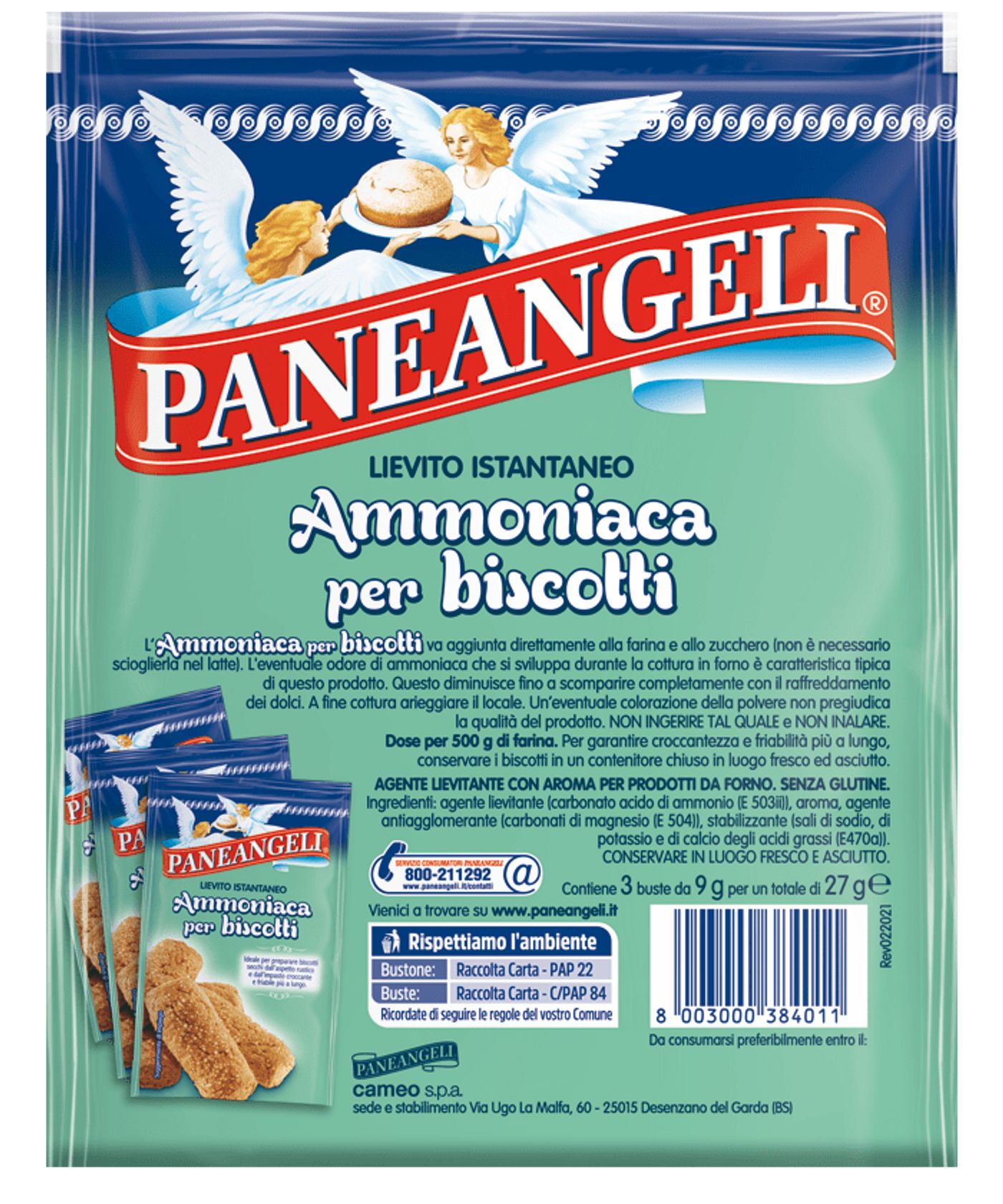 Ammoniaca per biscotti