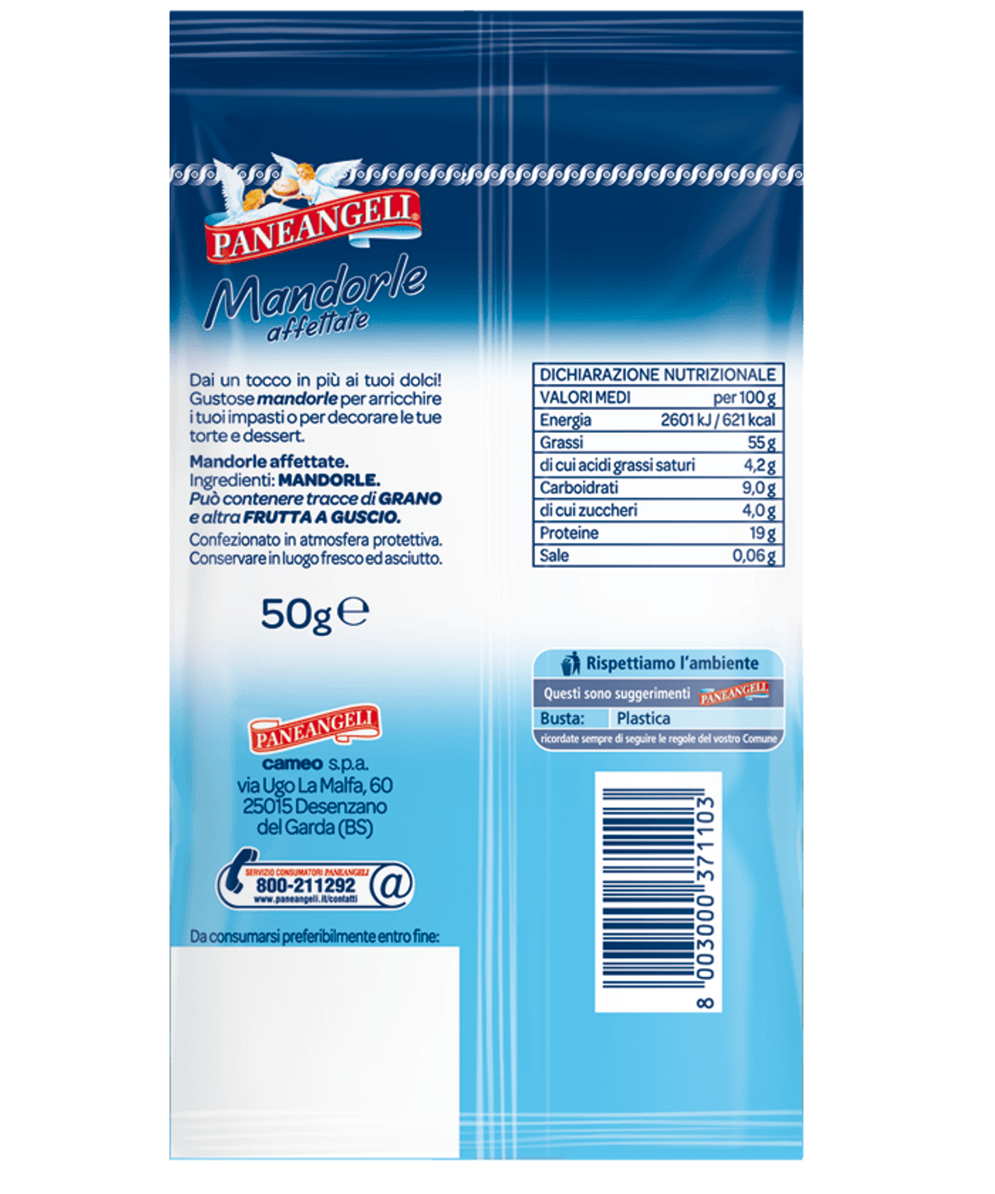 Mandorle affettate