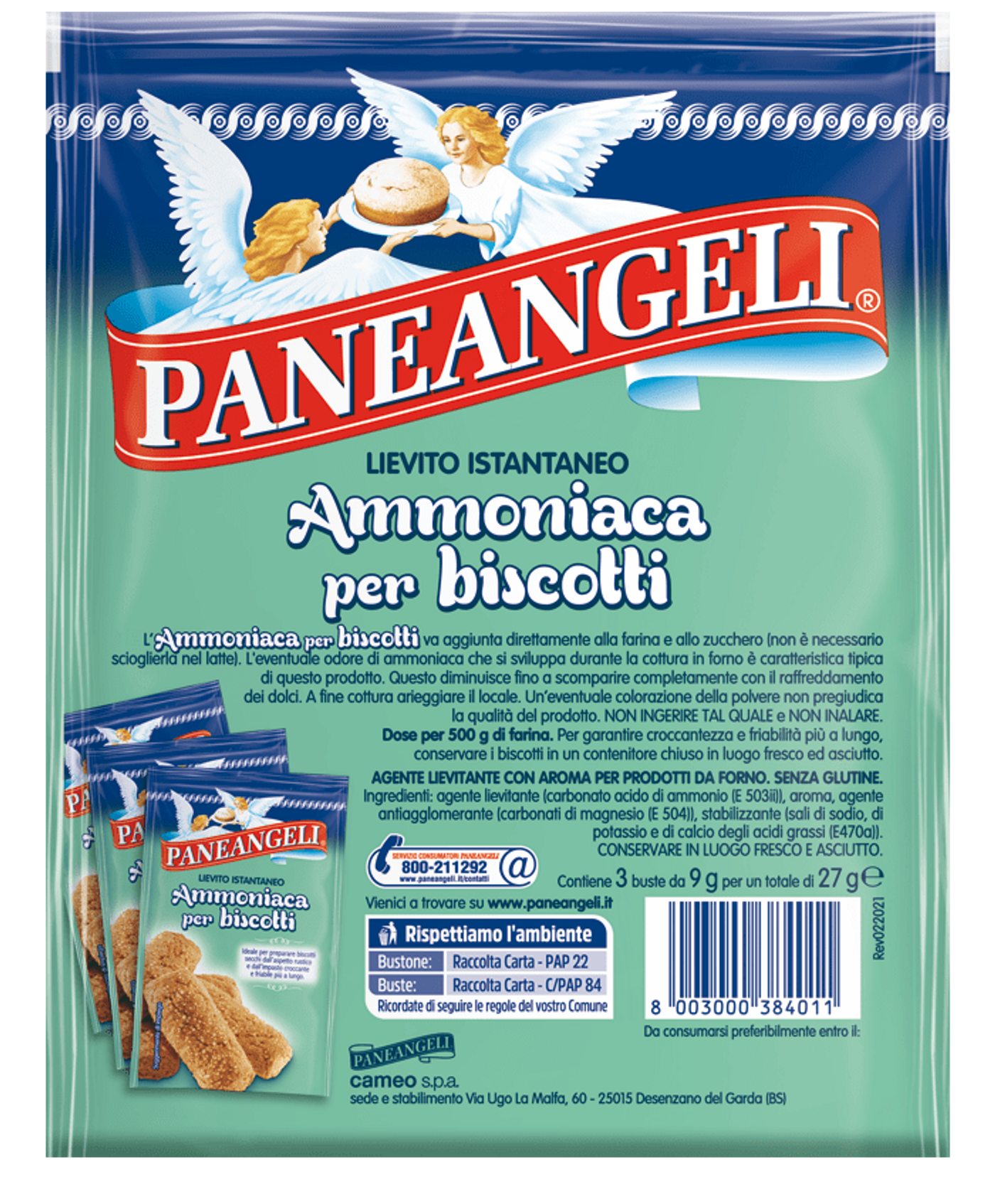Ammoniaca per biscotti