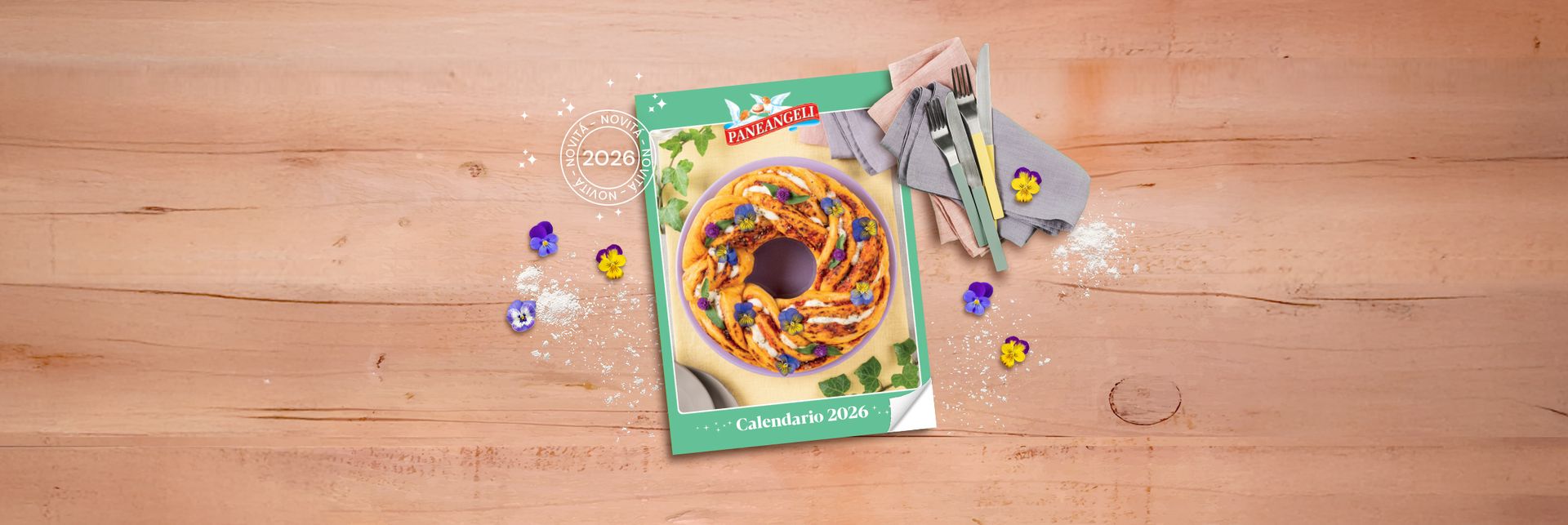 Calendario cartaceo Paneangeli 2026