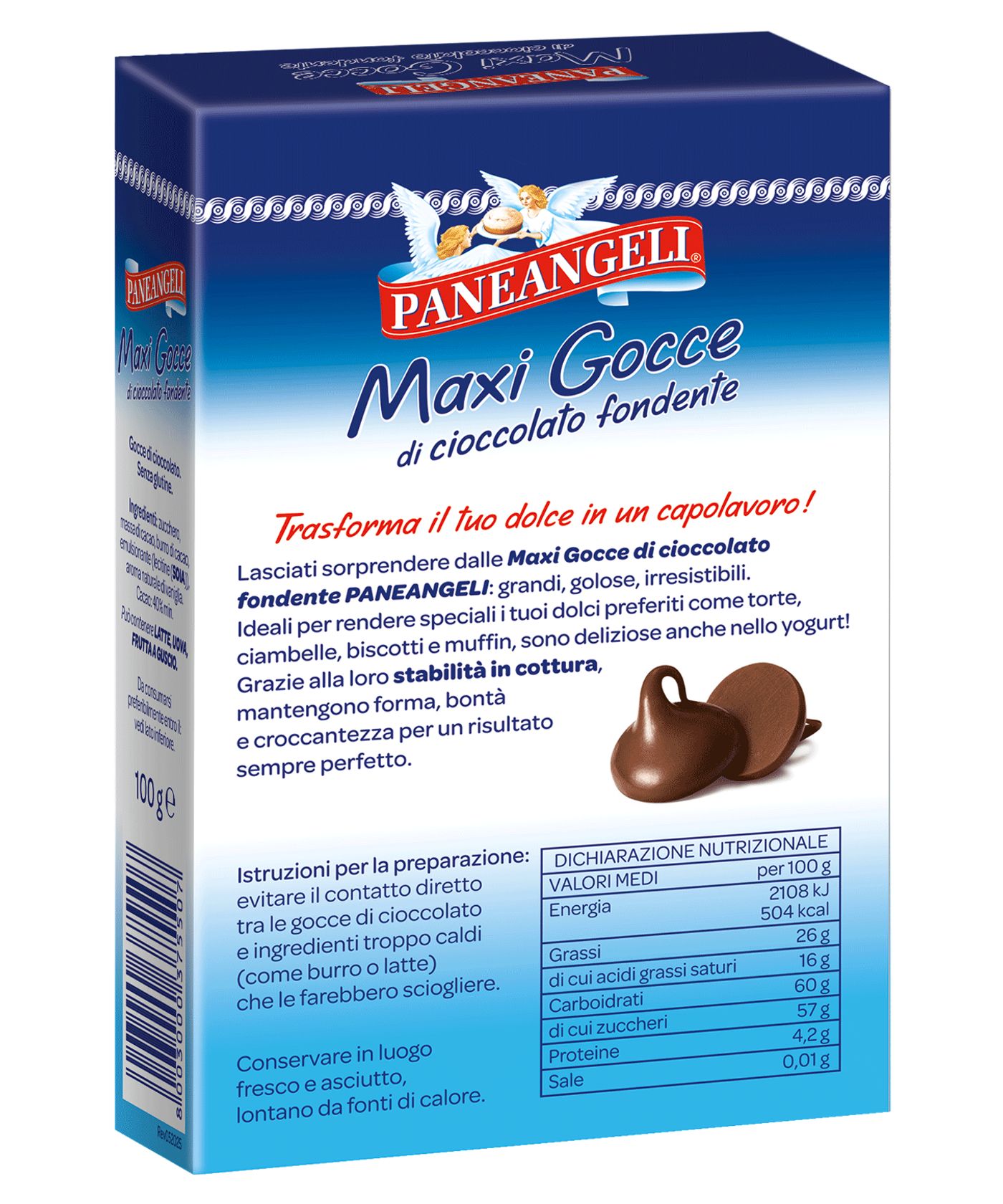 Maxi Gocce di cioccolato fondente 