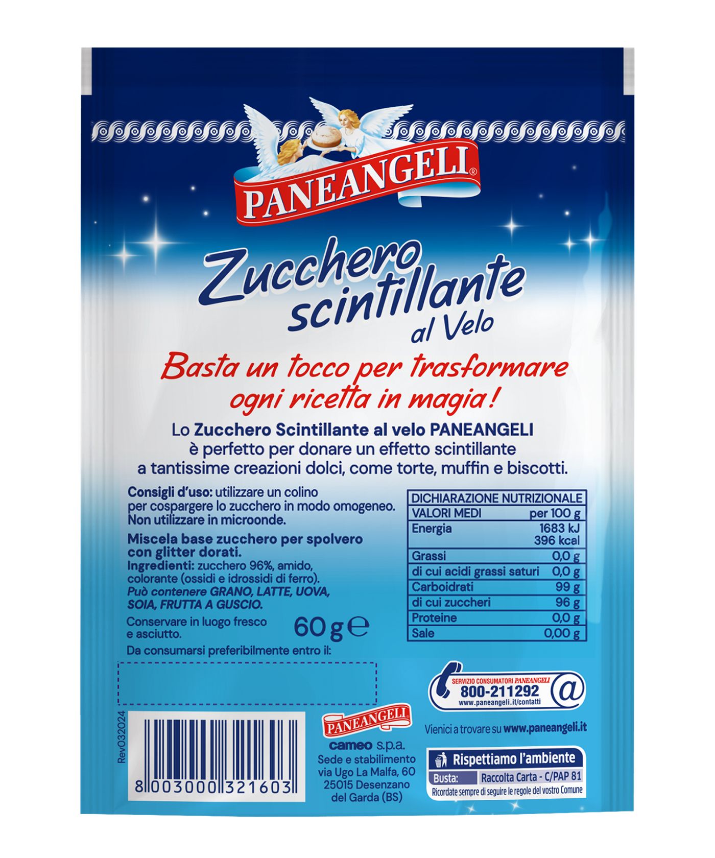 Zucchero scintillante al Velo