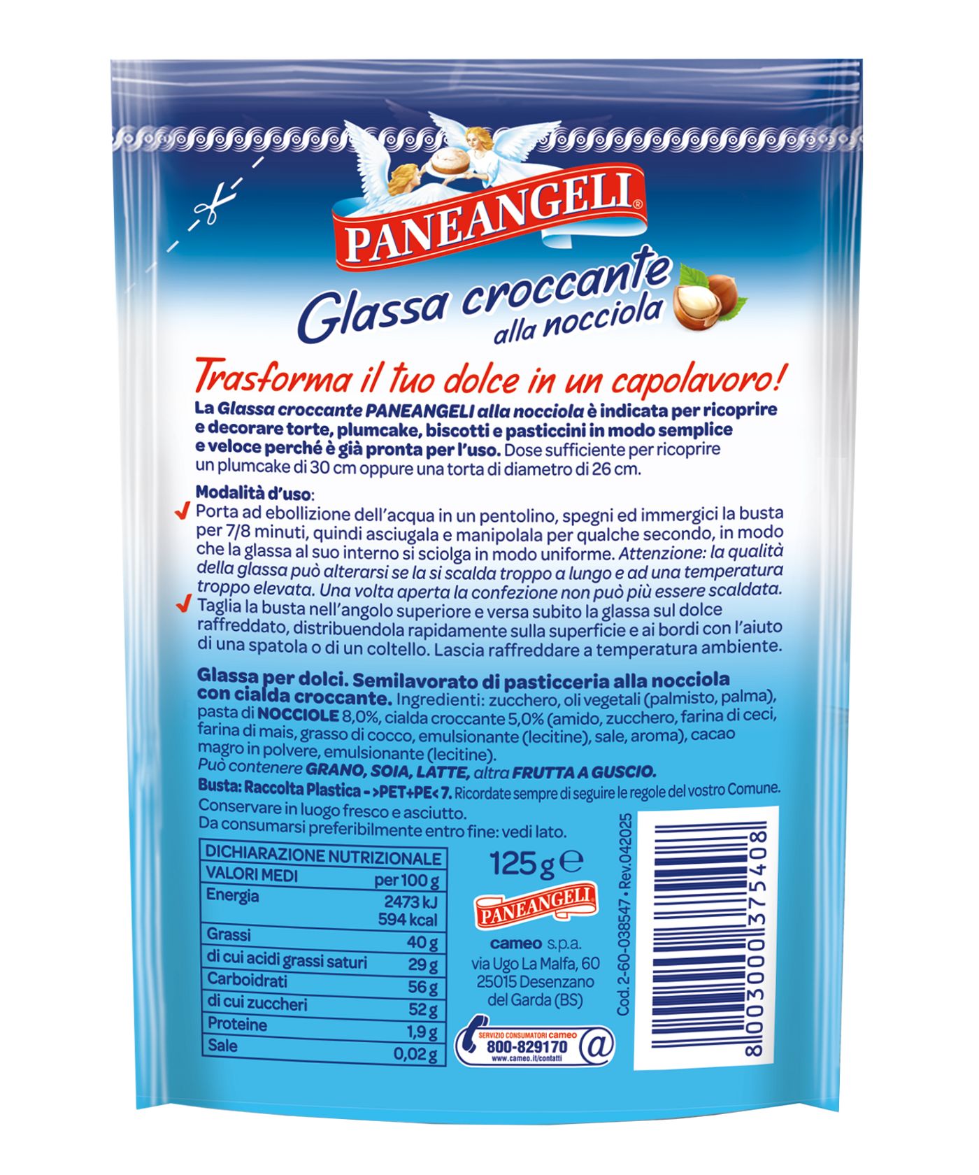 Glassa croccante alla nocciola