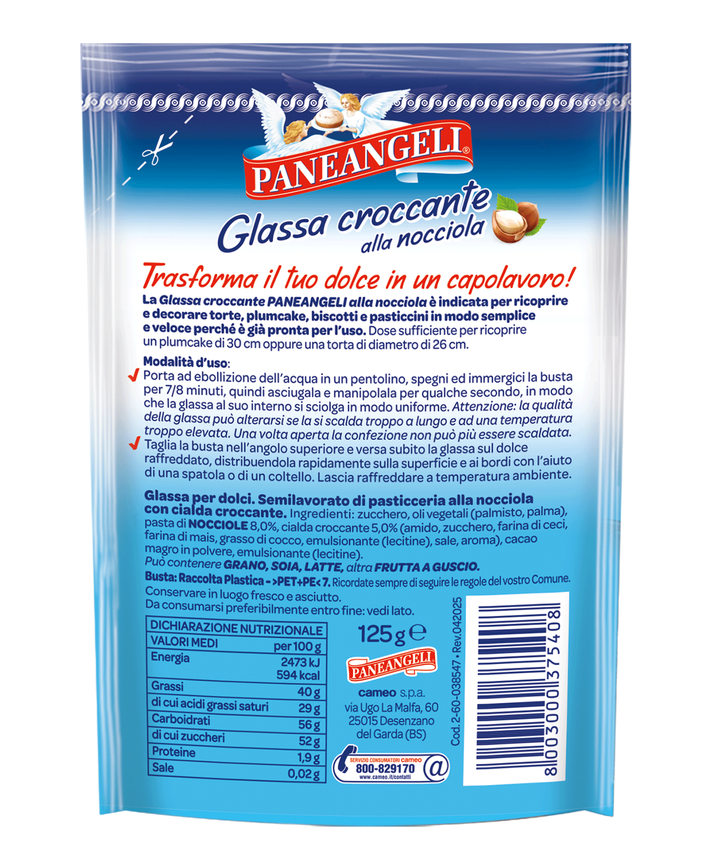 Glassa croccante alla nocciola