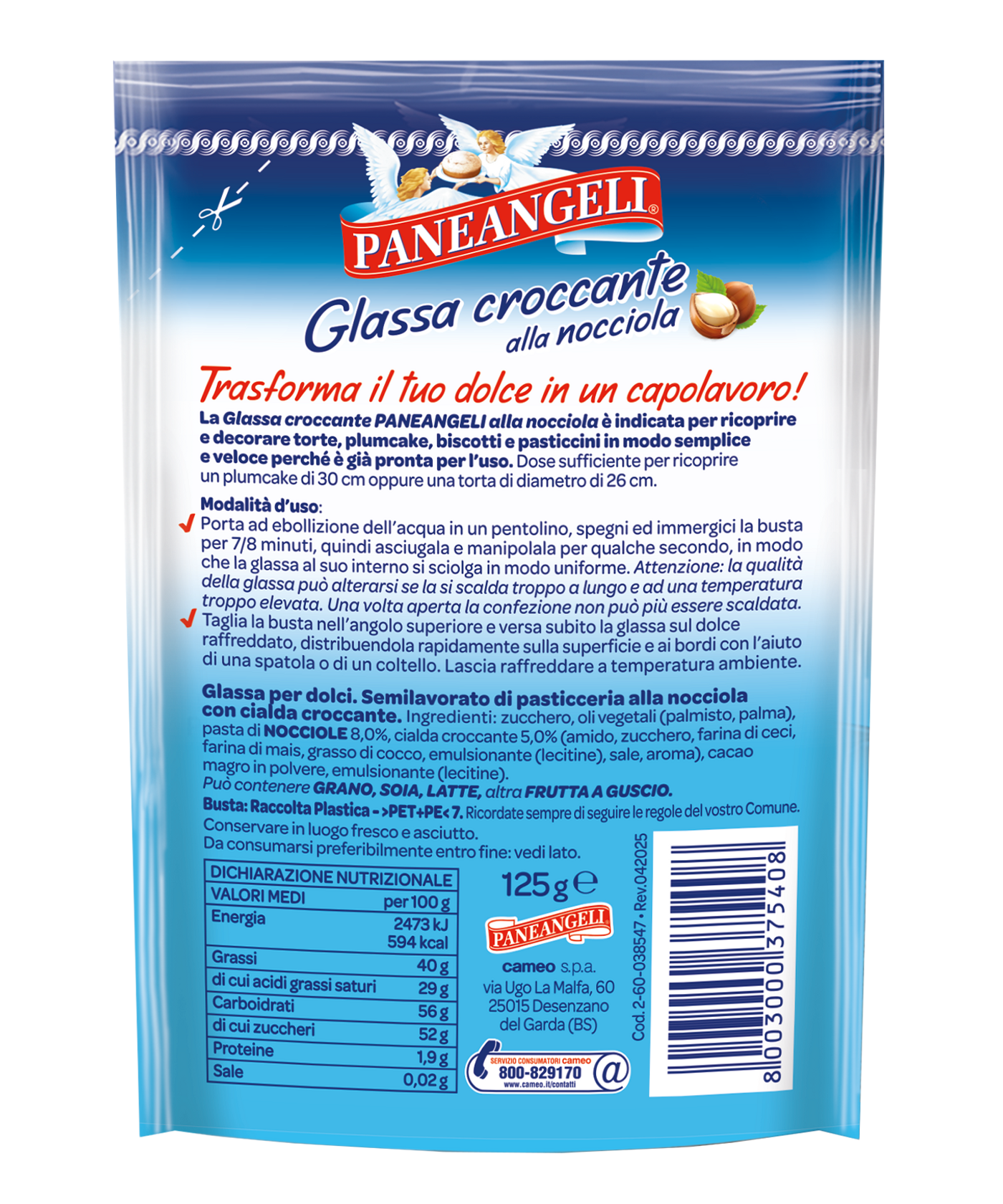 Glassa croccante alla nocciola