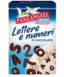 Lettere e numeri di cioccolato