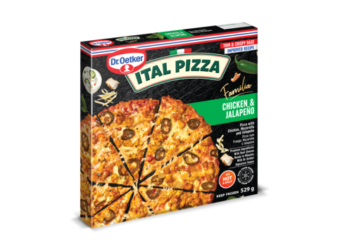 Chicken & Jalapeño 529 g - Ital Pizza Familia | Dr. Oetker