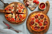 pizza 拡張パック第１弾 4パック Pizza Bag With Twisted Handle