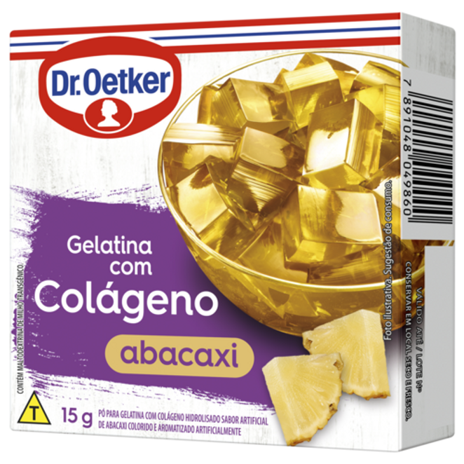 Dr. Oetker Gelatina com Colágeno Abacaxi