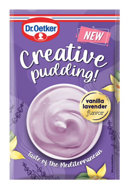 Dr. Oetker Creative puding vanilija in sivka 42g