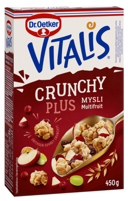 Dr. Oetker Vitalis Crunchy Plus Multifruit 450 g