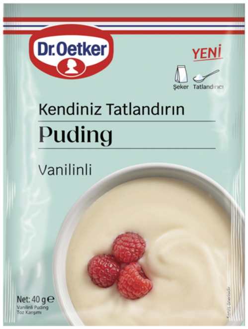 Dr. Oetker Kendiniz Tatlandırın Puding Vanilinli