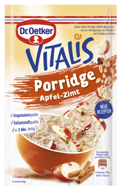 Dr. Oetker Vitalis Porridge Apfel-Zimt