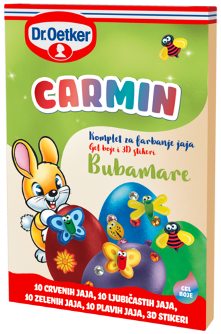 Dr. Oetker Carmin Bubamare komplet za farbanje jaja