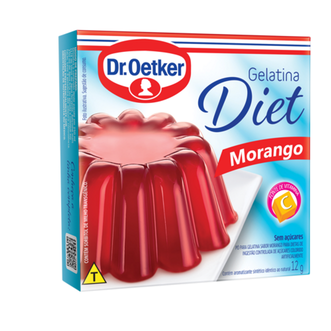 Dr. Oetker Gelatina Diet Morango