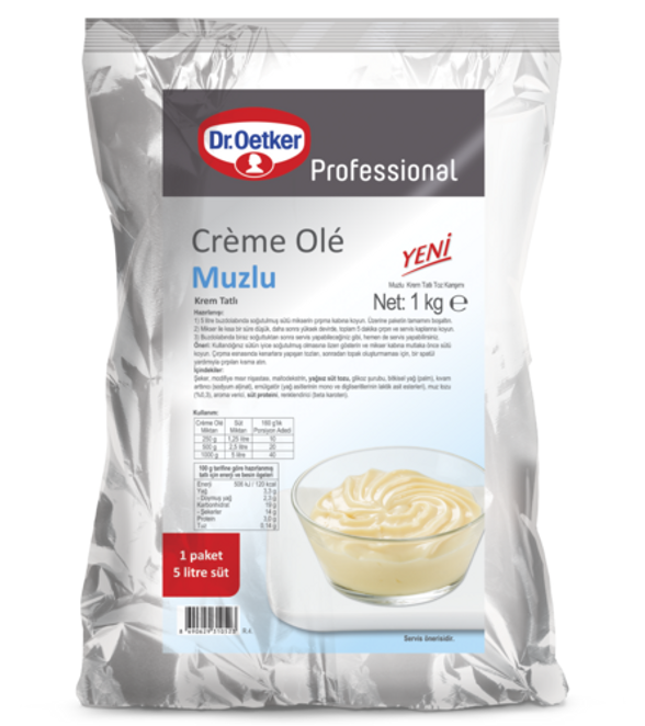 Dr. Oetker Crème Olé Muz Aromalı (1 kg)