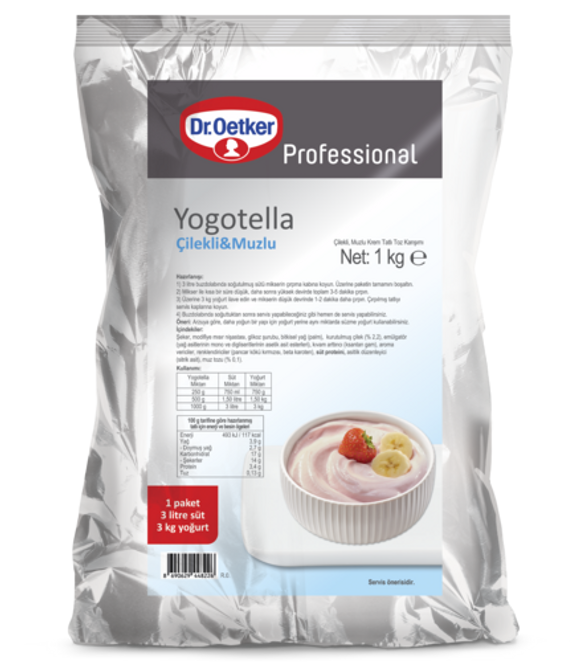 Dr. Oetker Yogotella Çilekli & Muzlu (1 kg)