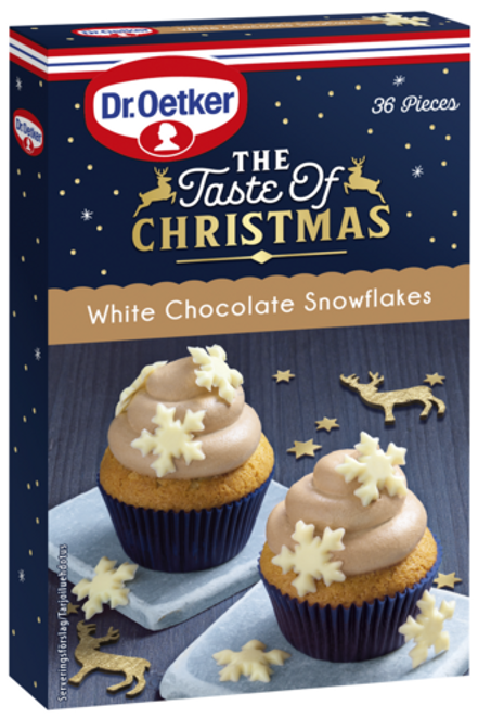 Dr. Oetker Christmas White Chocolate Snowflakes