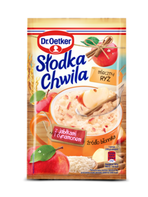 Dr. Oetker Słodka Chwila Mleczny Ryż z jabłkami i cynamonem
