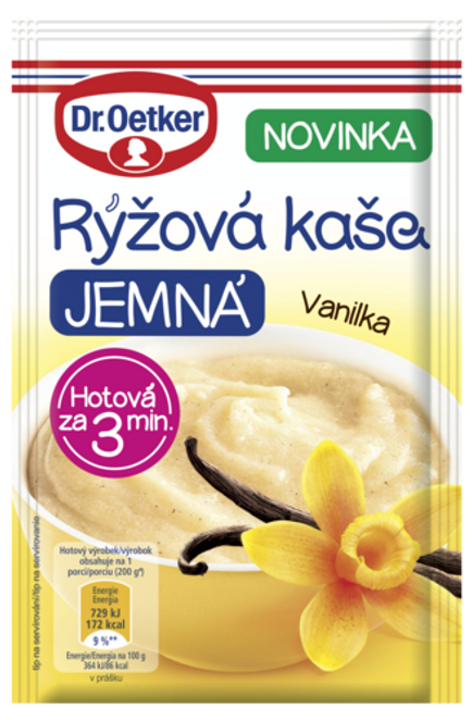 Dr. Oetker Rýžová kaše JEMNÁ Vanilka