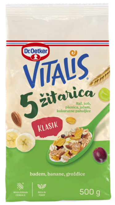 Dr. Oetker Vitalis 5 žitaric klasik
