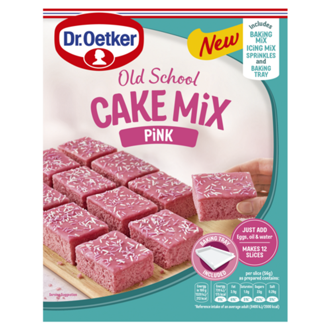 Dr. Oetker Pink Old School Traybake Mix