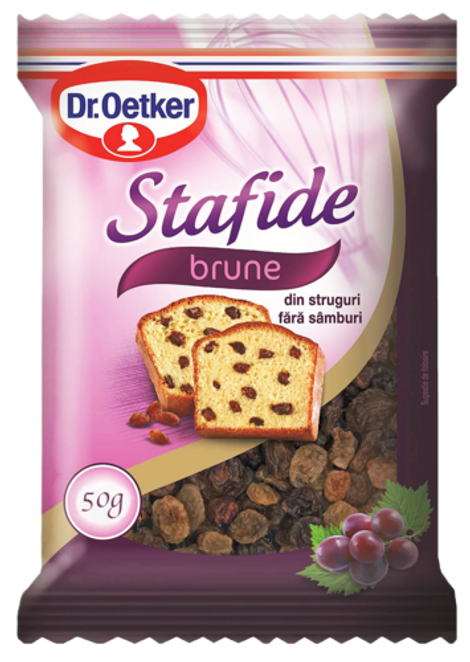 Dr. Oetker Stafide brune 50g