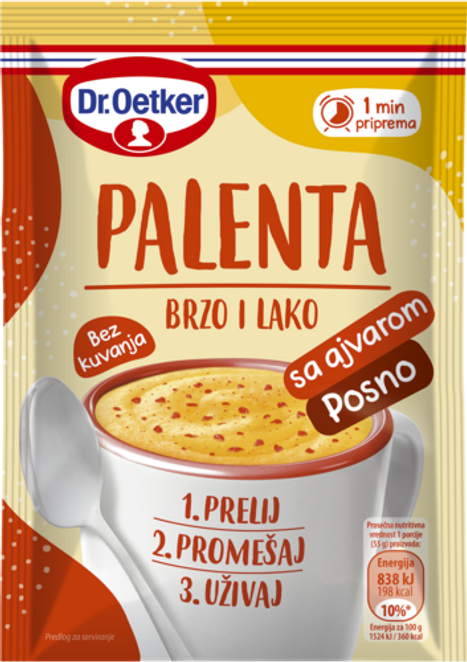 Dr. Oetker Palenta brzo i lako sa ajvarom