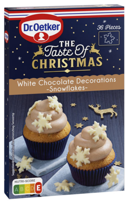 Dr. Oetker White Chocolate Decorations Snowflakes
