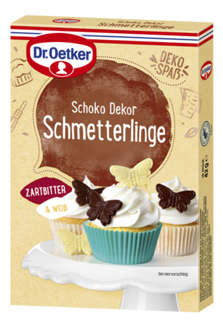 Dr. Oetker Schoko Dekor Schmetterlinge RAC MB