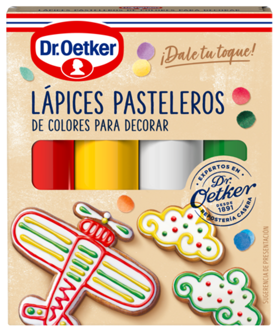 Dr. Oetker Lápices pasteleros de colores