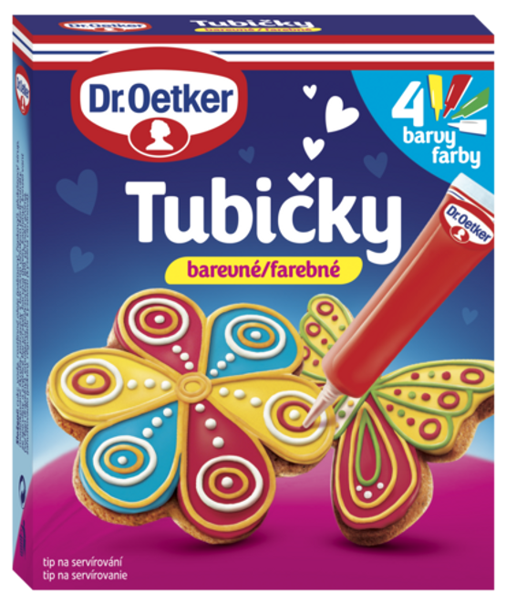 Dr. Oetker Tubičky na zdobení 4 barvy