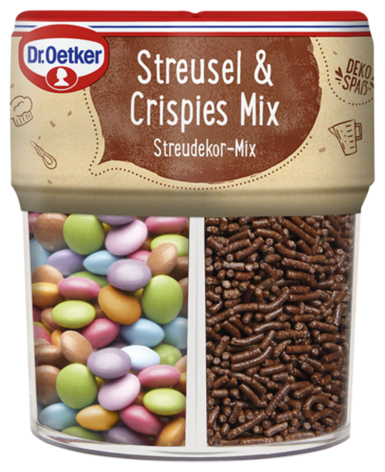 Dr. Oetker Schoko & Crispies Mix Streudekor