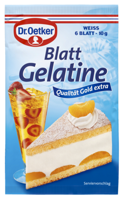 Dr. Oetker Blatt Gelatine weiß