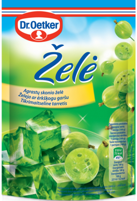 Dr. Oetker Agrastų skonio želė (72 g)