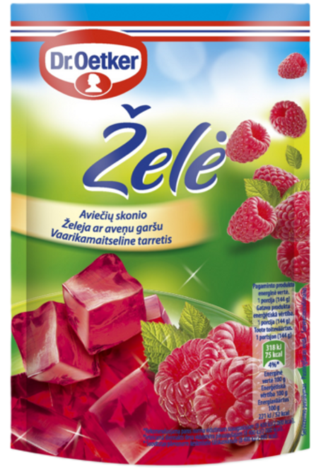 Dr. Oetker Aviečių skonio želė (72 g)