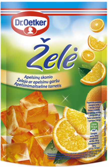 Dr. Oetker Apelsinų skonio želė (72 g)
