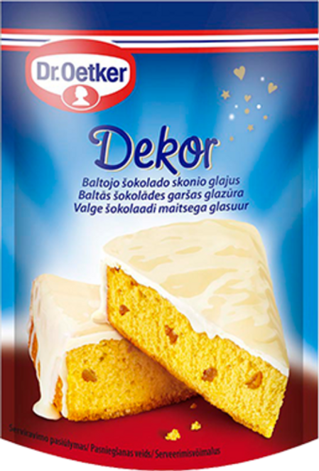 Dr. Oetker Baltojo šokolado skonio glajus