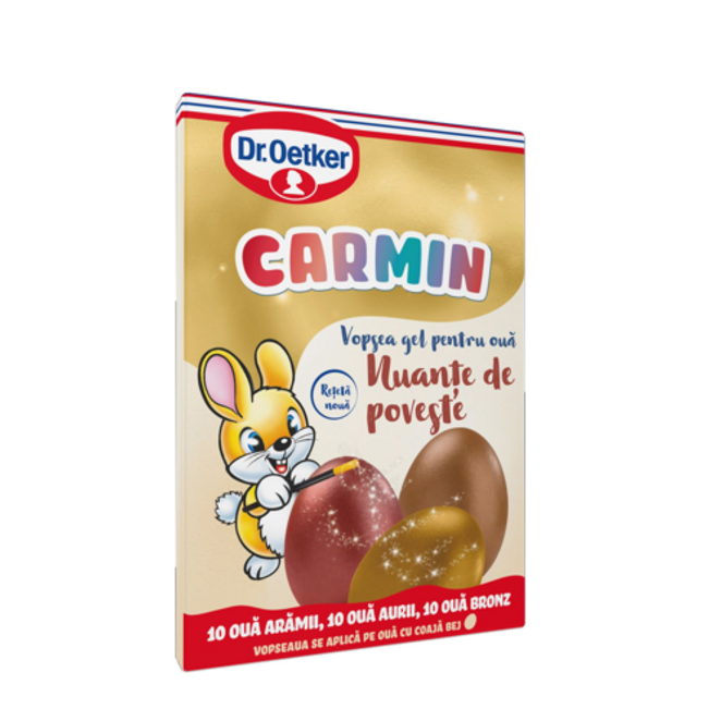 Dr. Oetker Trīs krāsu želejveidīgas olu krāsas „Carmin” 15 g