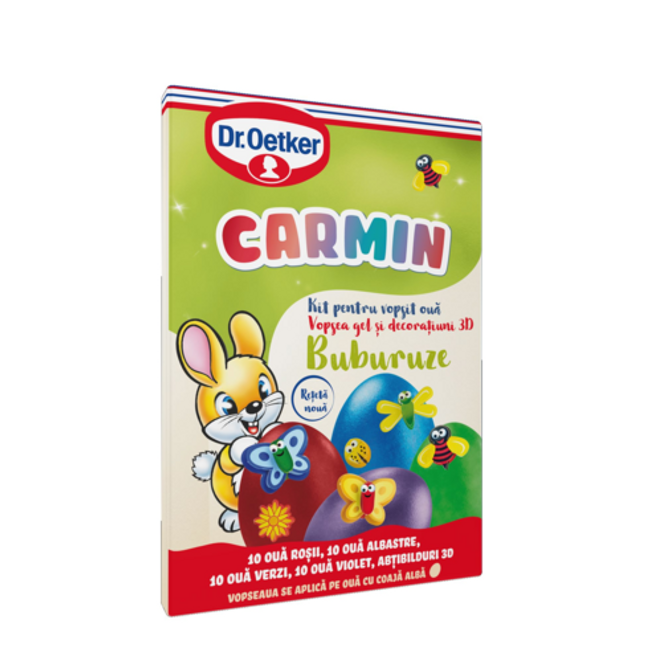 Dr. Oetker Olu krāsu un uzlīmju komplekts „Carmin” 20 g