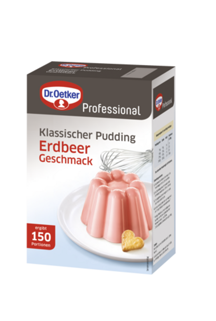 Dr. Oetker Klassischer Pudding Erdbeer-Geschmack 1 kg