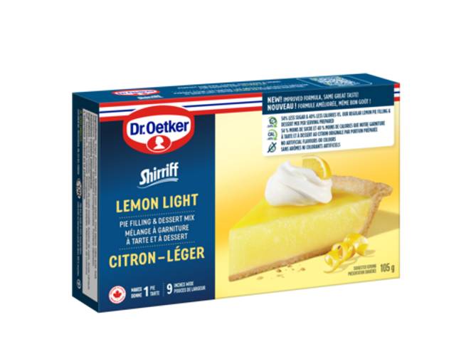 Dr. Oetker Lemon Light Pie Filling & Dessert Mix