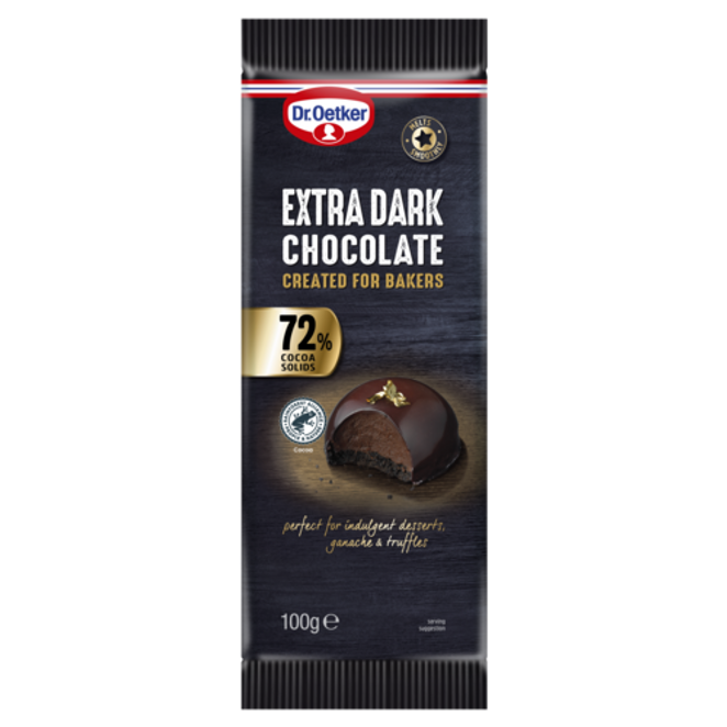 Dr. Oetker Dr. Oetker 72% Extra Dark Chocolate Bar