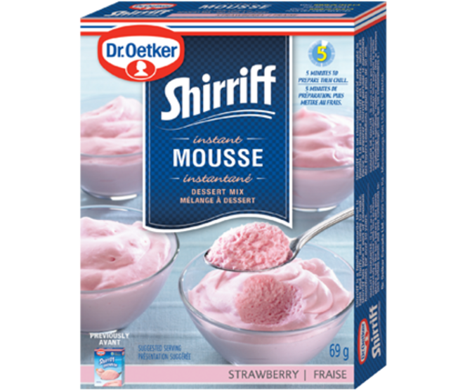 Dr. Oetker Mousse Shirriff à la fraise