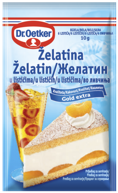 Dr. Oetker Želatina u listićima