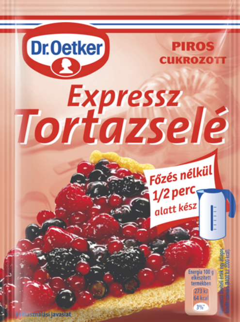 Dr. Oetker Expressz Tortazselé piros