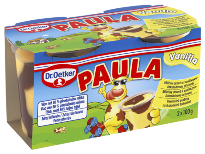 Dr. Oetker Paula vaníliaízű puding csokoládéízű foltokkal