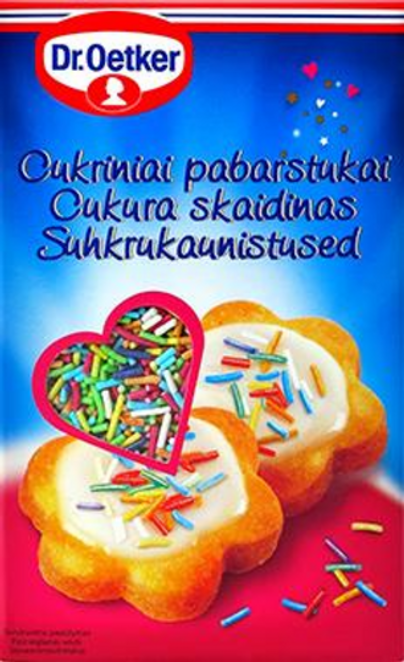 Dr. Oetker Krāsainās cukura skaidiņas (80 g)