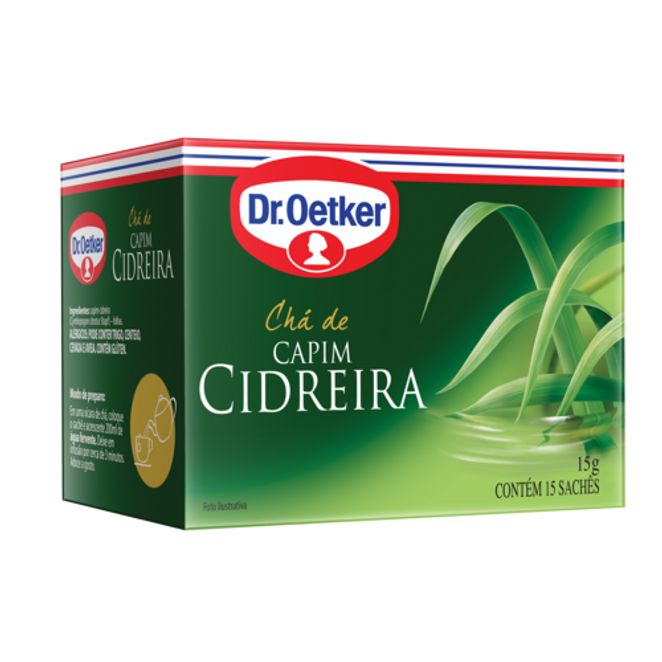 Dr. Oetker Chá de Capim-Cidreira - 15 Sachês